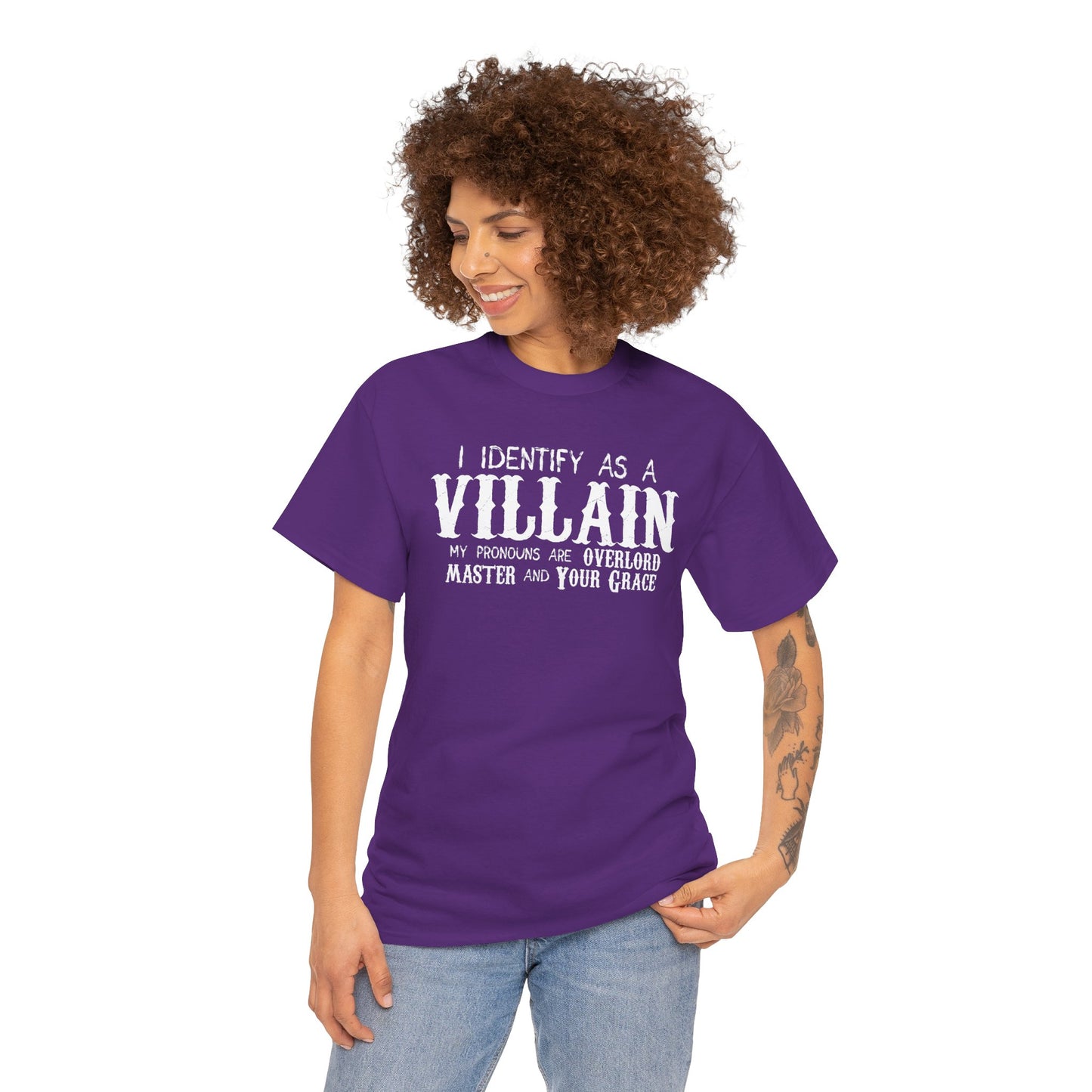 Identify As A Villain Cotton Tee