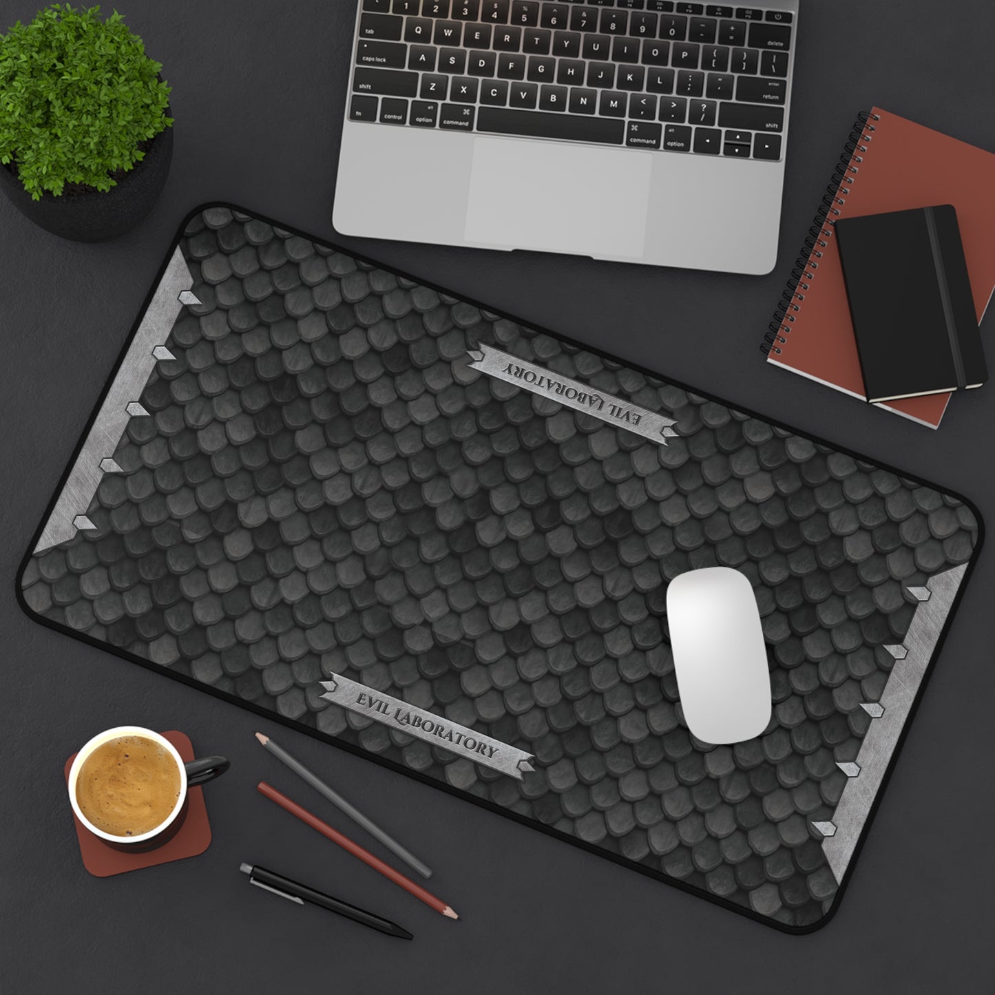 Black Dragon Scale Mouse Pad