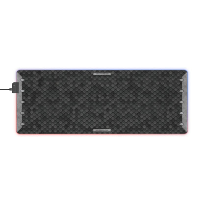 Black Dragon Scale LED Mousepad