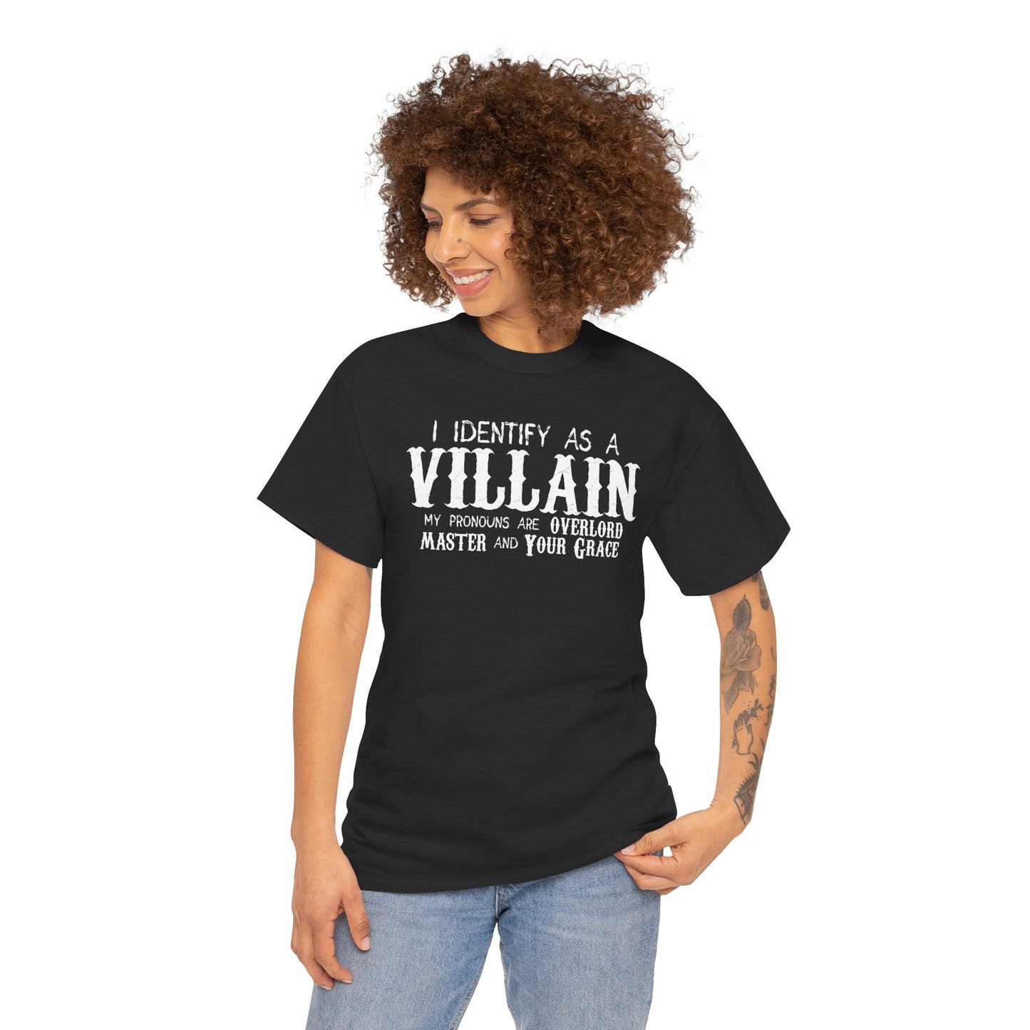 Identify As A Villain Cotton Tee