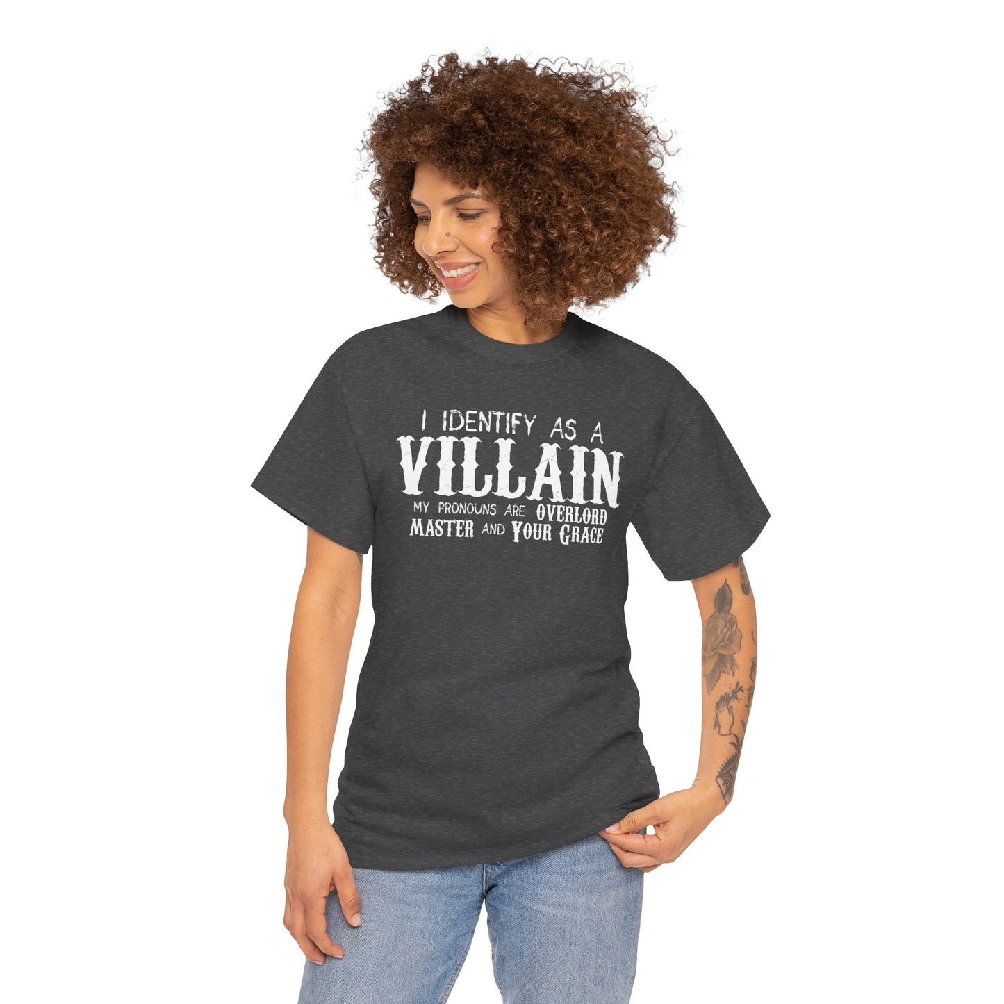 Identify As A Villain Cotton Tee