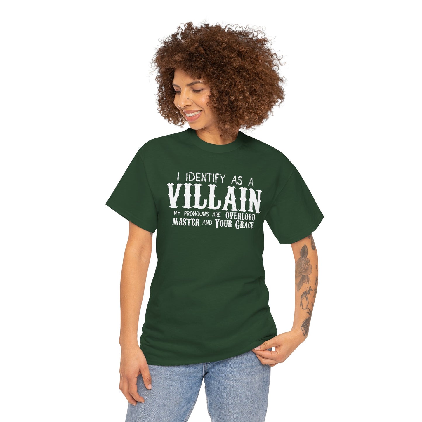 Identify As A Villain Cotton Tee