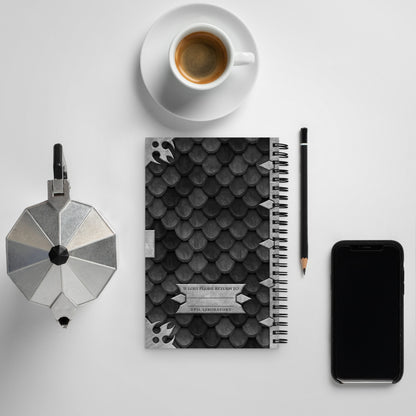 Black Dragon Scale Vector Notebook