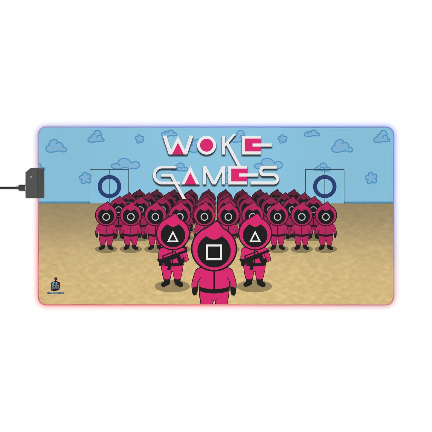 Woke Games LED Mouse Pad Evil Laboratory