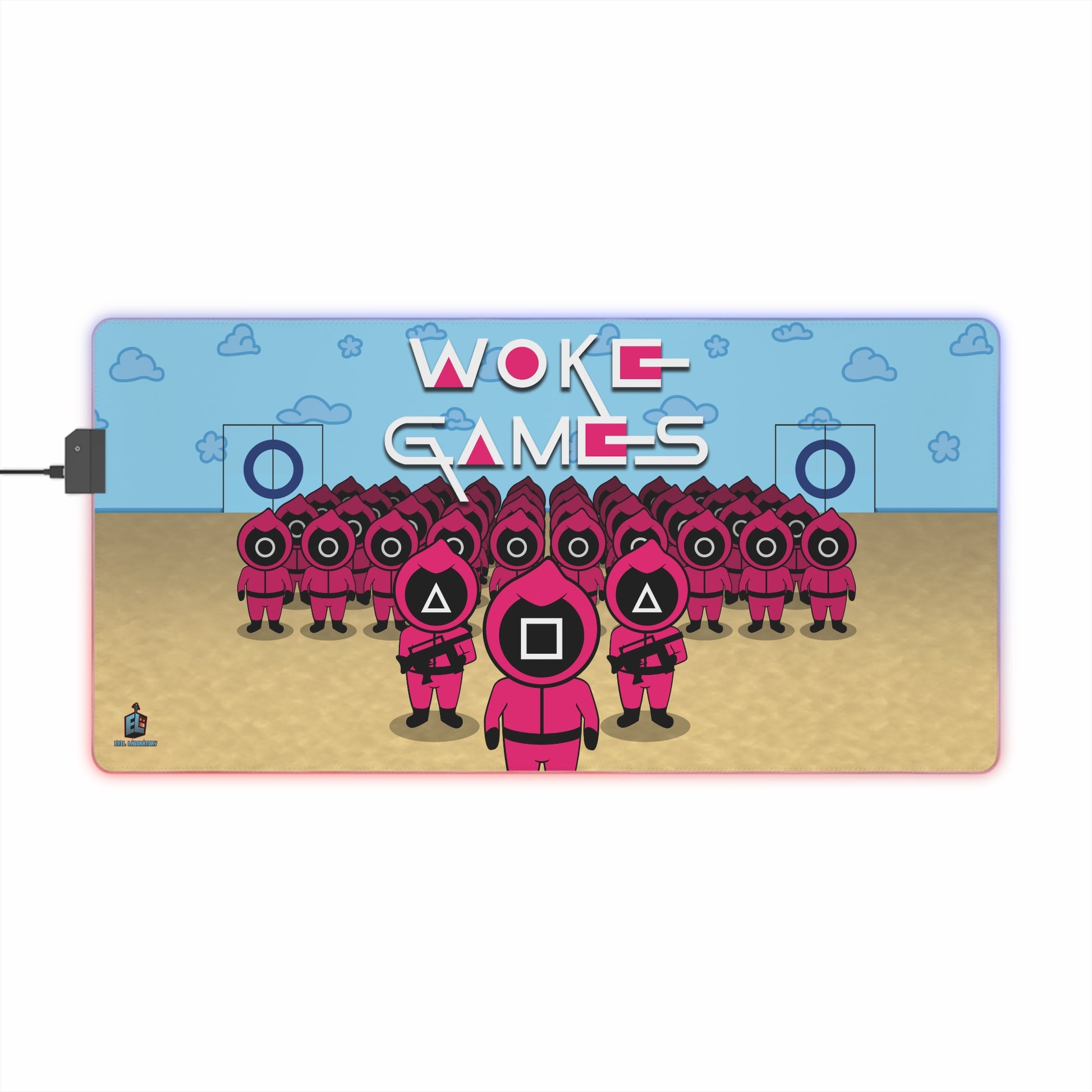 Woke Games LED Mouse Pad Evil Laboratory