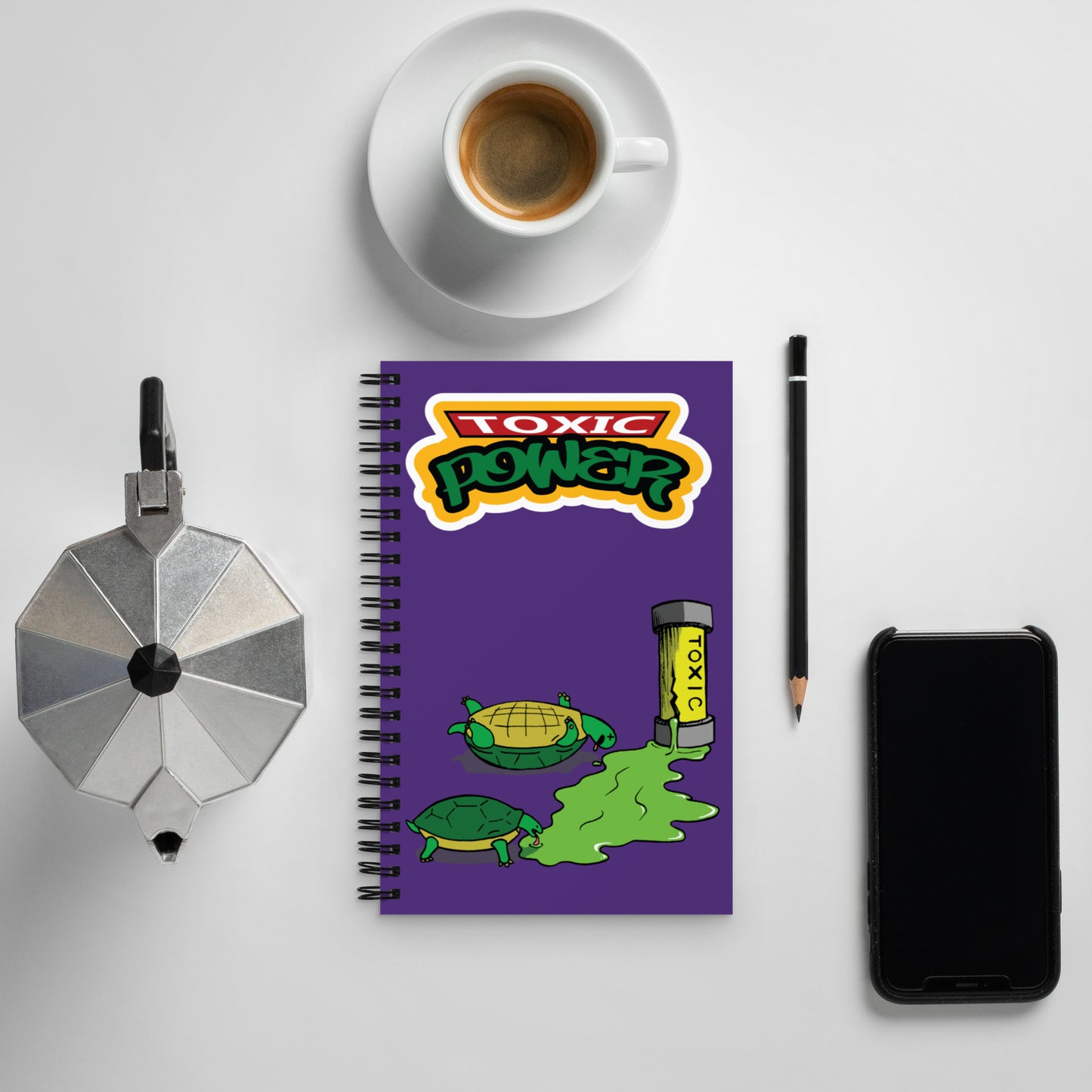 Toxic Power Vector Notebook Evil Laboratory