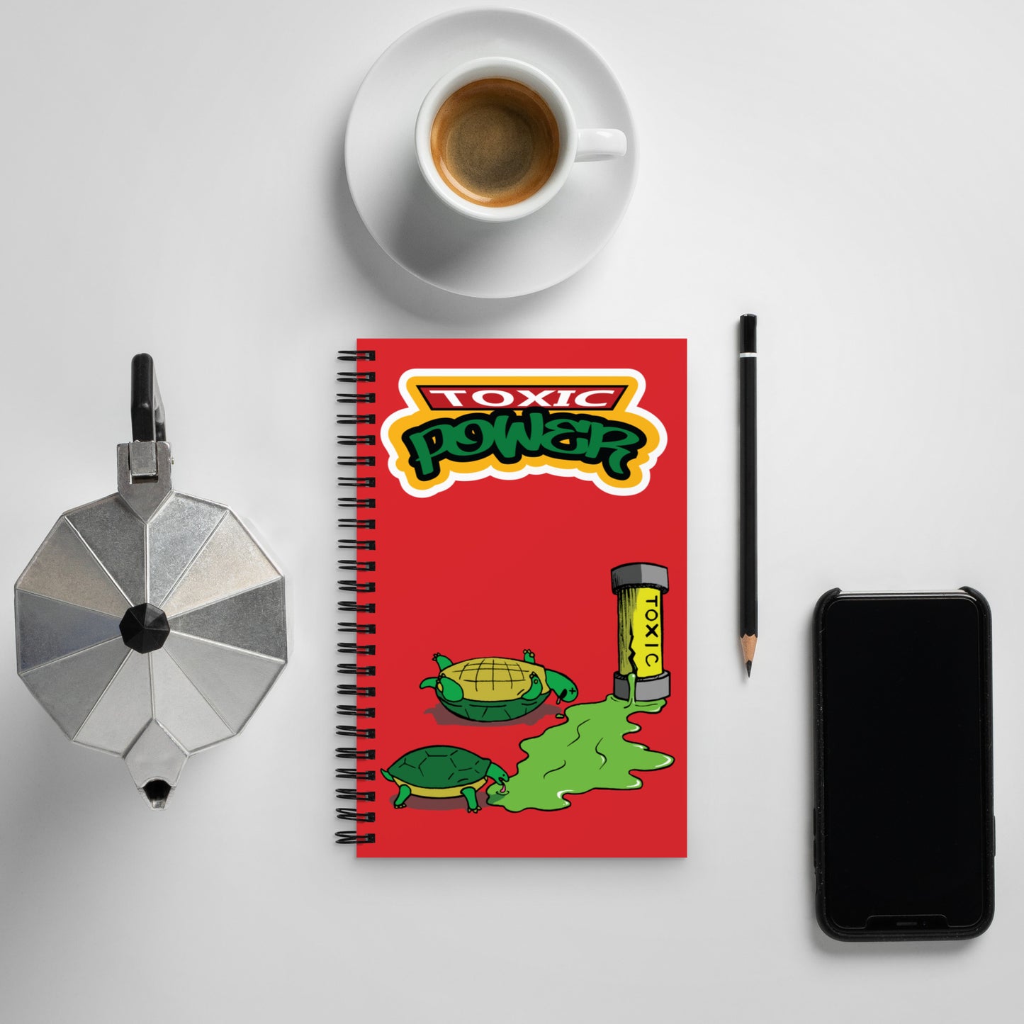 Toxic Power Vector Notebook Evil Laboratory