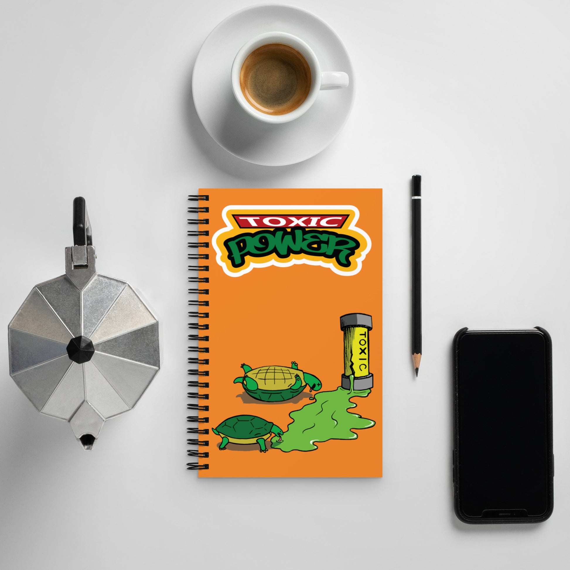 Toxic Power Vector Notebook Evil Laboratory